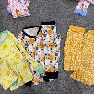 Little Sleepies Halloween Kids Pajama Set - Black, Orange, White